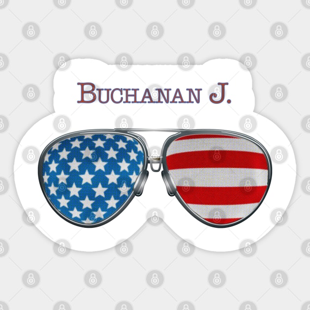 USA GLASSES JAMES BUCHANAN Sticker by SAMELVES
